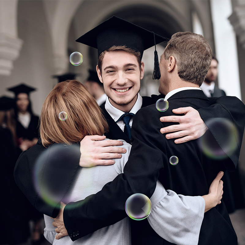 Bomboniere di laurea personalizzate?  Scegli le bolle di sapone!