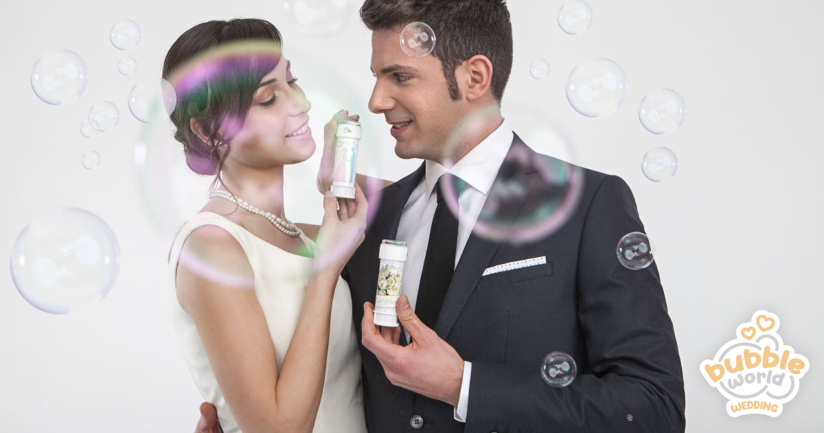 Bolle di sapone matrimonio modello Cuori wedding bubbles