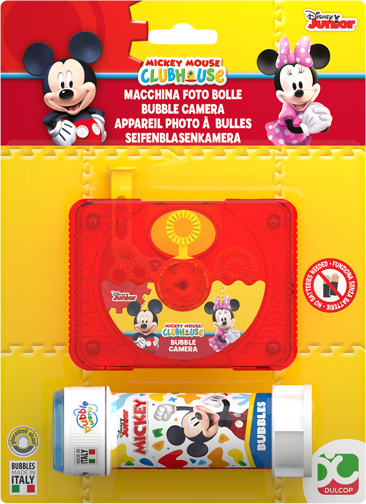 Mickey Mouse - Fotocamera bolle Bubble World in blister