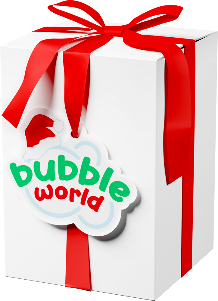 Kit bolle Natale - Bolle di sapone in pack Bubble World- Conf. da 4 pz