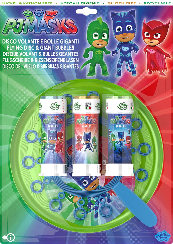 Pj Masks - Disco volante e bolle giganti Bubble World