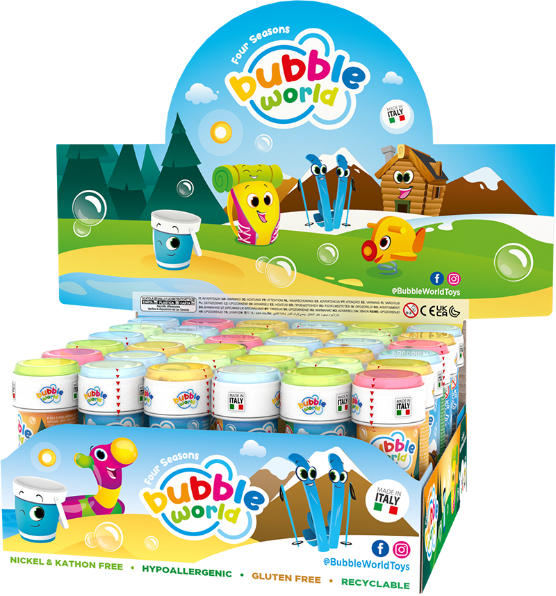 Season - Bolle di sapone Bubble World - Confezione da 36 pz