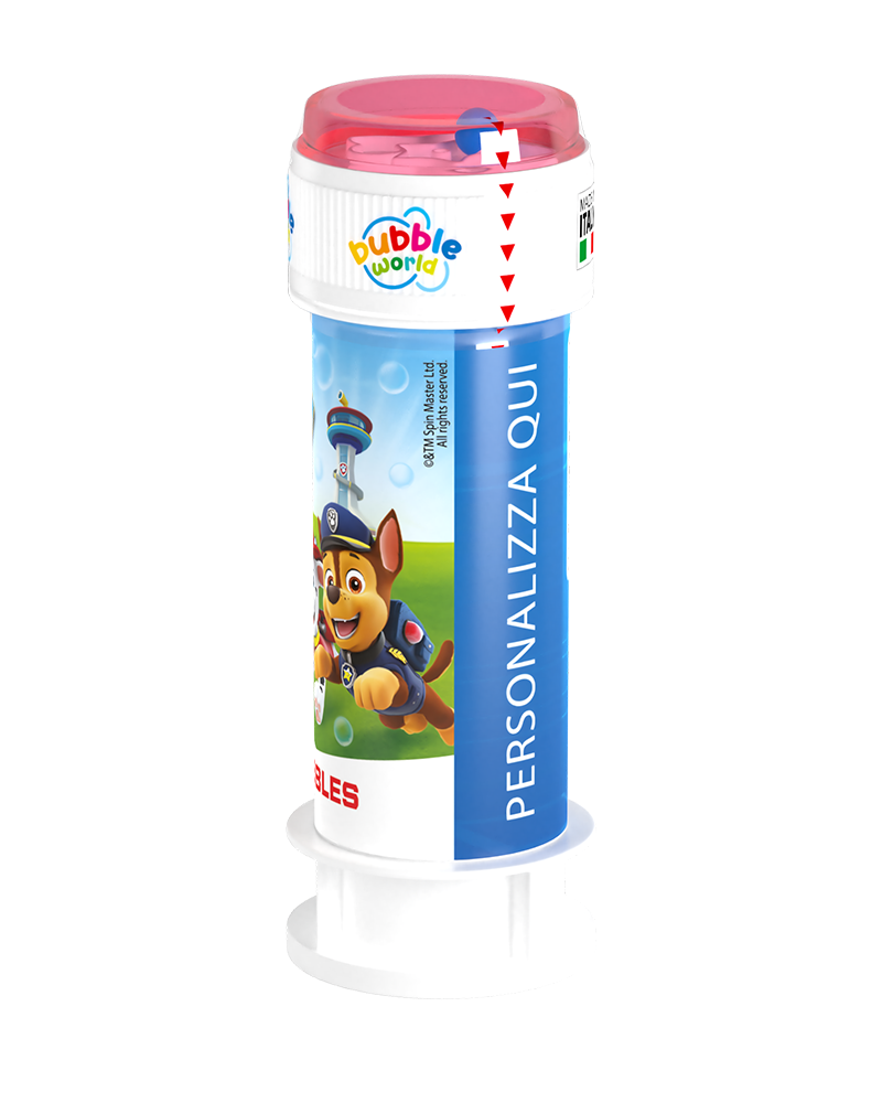 Paw Patrol - Bolle di sapone personalizzate Bubble World